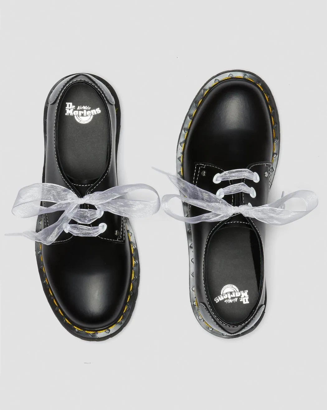 1461 Hearts Black Smooth   Patent Oxford Shoe