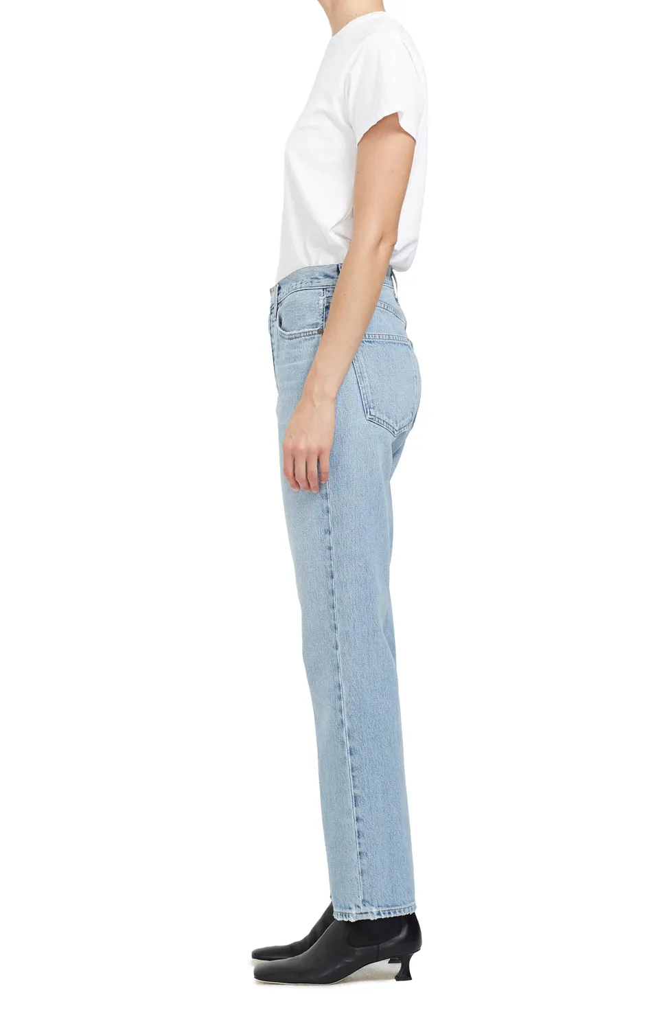 AGoldE - Lana Mid-Rise Full Length Jeans in Fiction