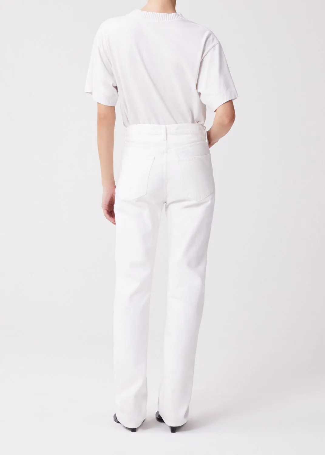 AGOLDE - Lana Straight Leg Jean in Drum (Off White)