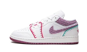 Air Jordan 1 Low White Light Bordeaux