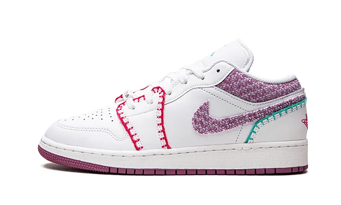 Air Jordan 1 Low White Light Bordeaux