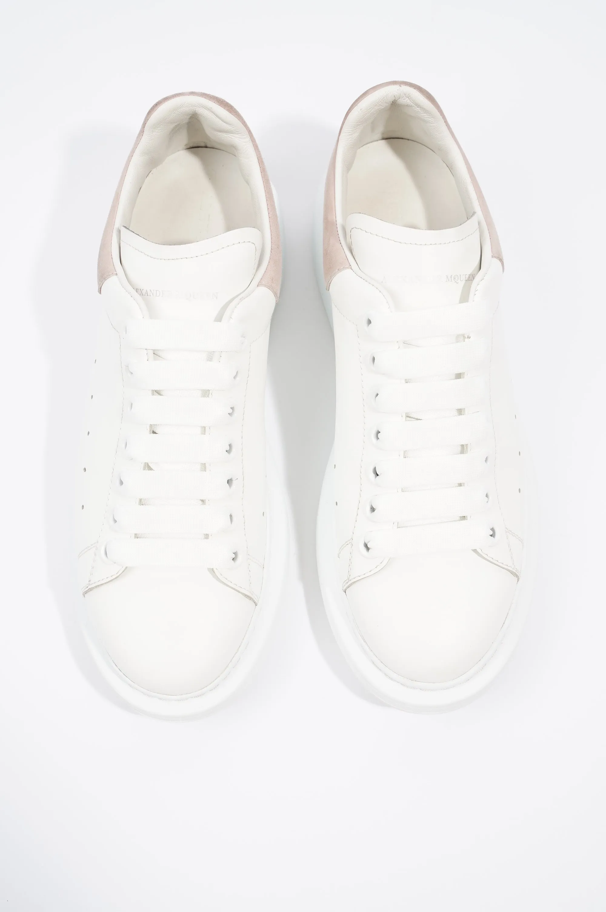 Alexander McQueen Womens Oversized Sneaker White / Nude Tab EU 39.5 UK 6.5