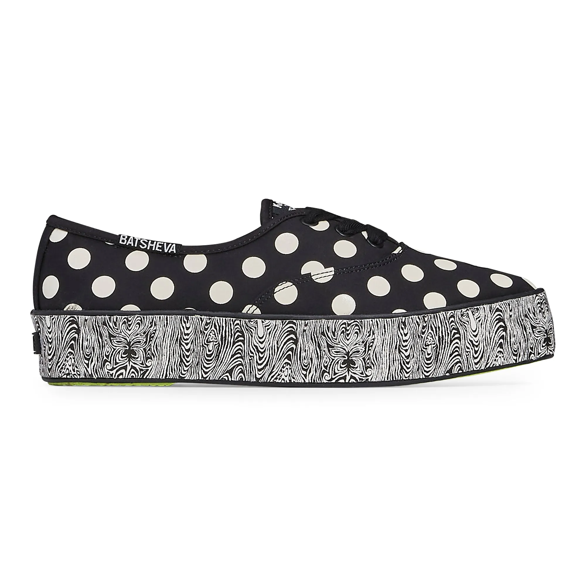 BATSHEVA KEDS POINT POLKA DOT BLACK/WHITE