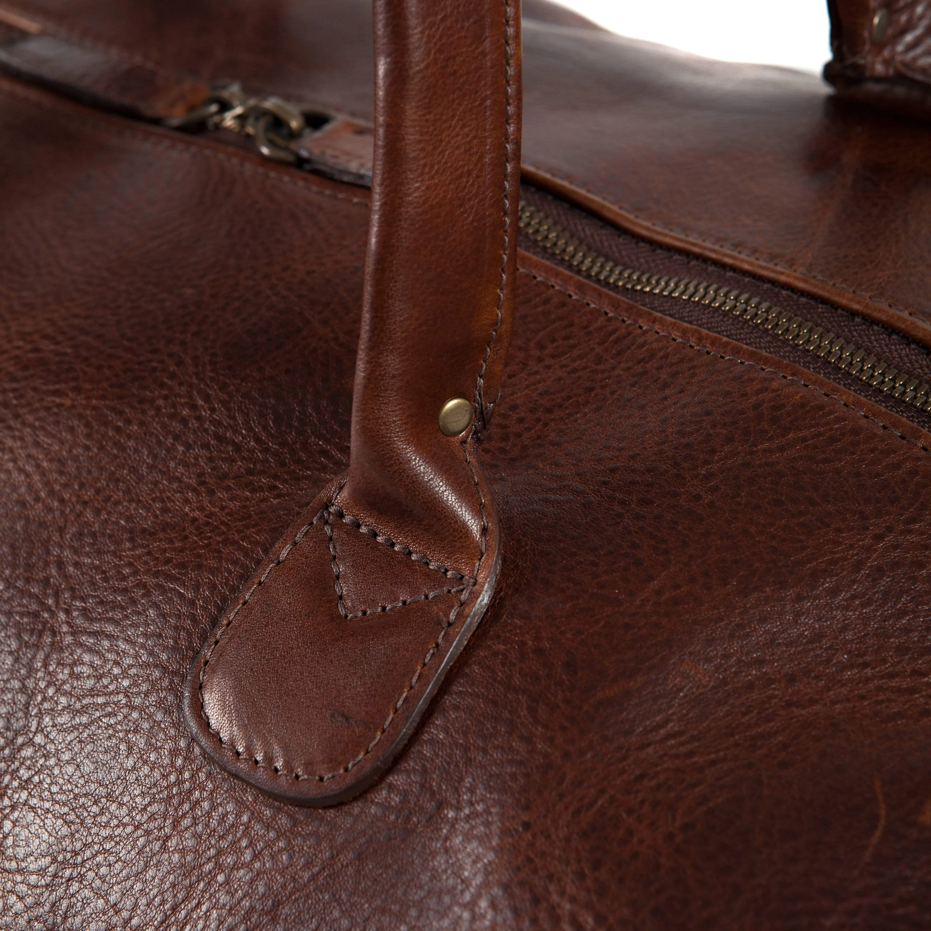 Benedict Weekend Bag- Titan Milled Brown