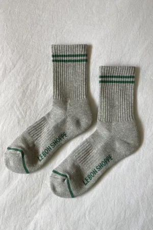 BOYFRIEND SOCKS LIGHT GREY