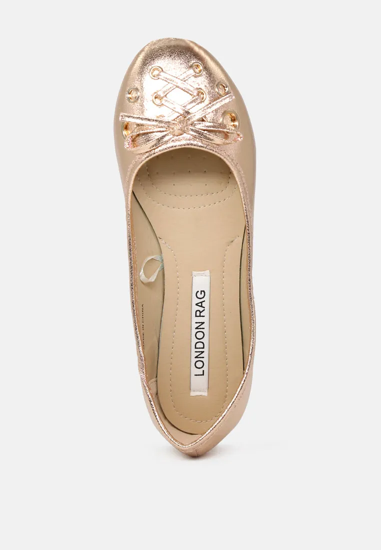 Brittany Ballerina Flats With Bow