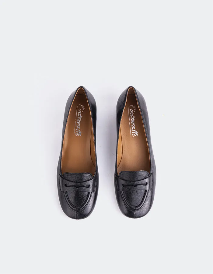 Catrine Black Leather