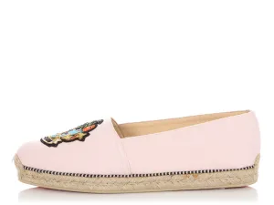 Christian Louboutin Pink Cario Loubi Espadrille Flats