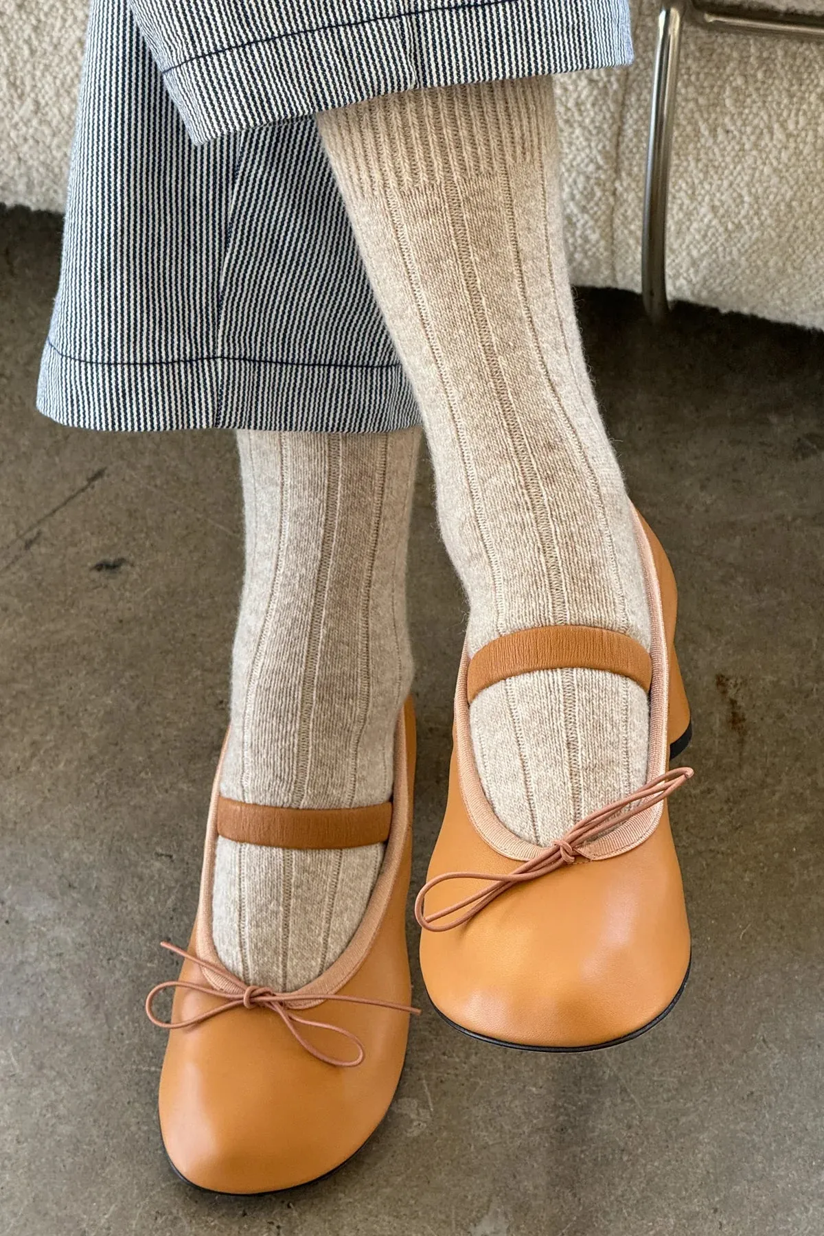 Classic Cashmere Socks | Fawn