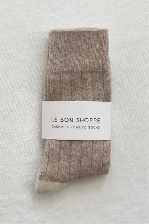 Classic Cashmere Socks | Fawn