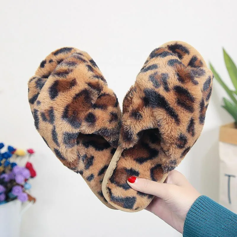 Cozy Leopard Slippers