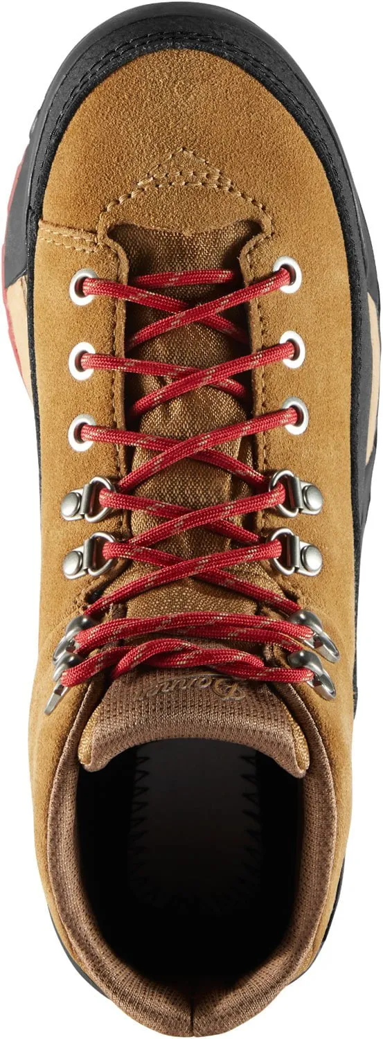 Danner Womens Panorama Mid 6in Brown/Red Suede Hiking Boots