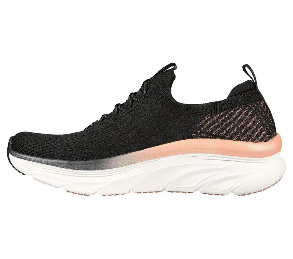 D'Lux Walker Let It in Black/Rose Gold by Skechers