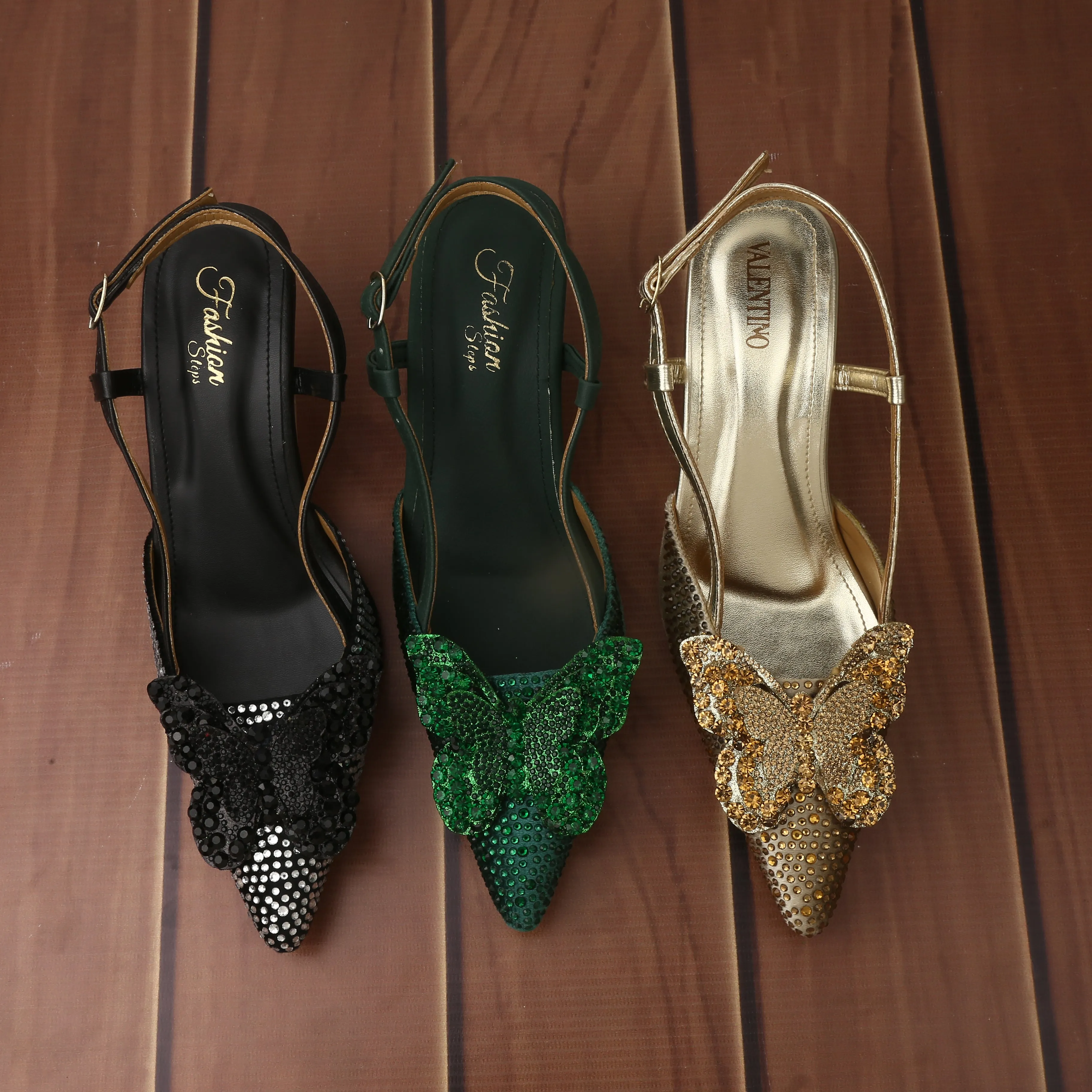 Flower Heels (Black)