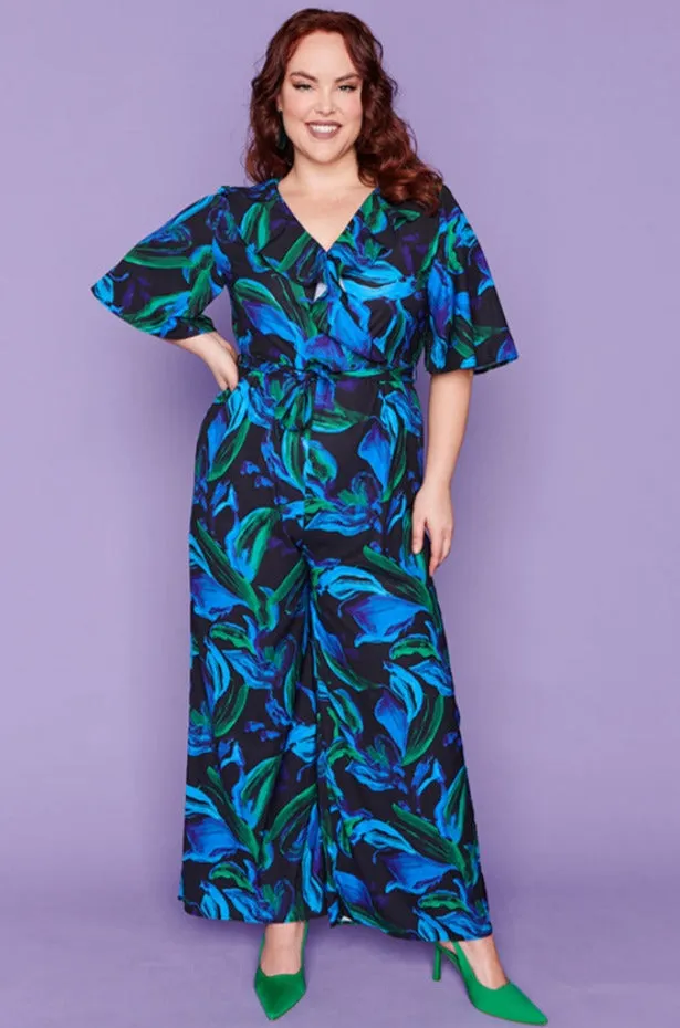 Frida Ocean Blue Jumpsuit