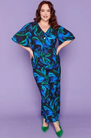 Frida Ocean Blue Jumpsuit