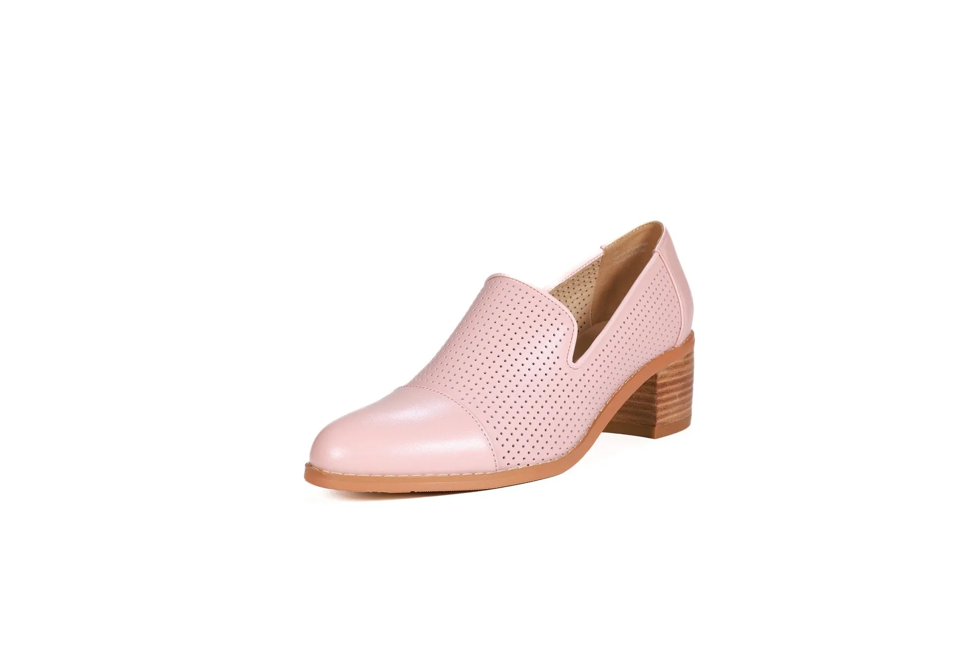 Harris Leather Loafers Blush Pink