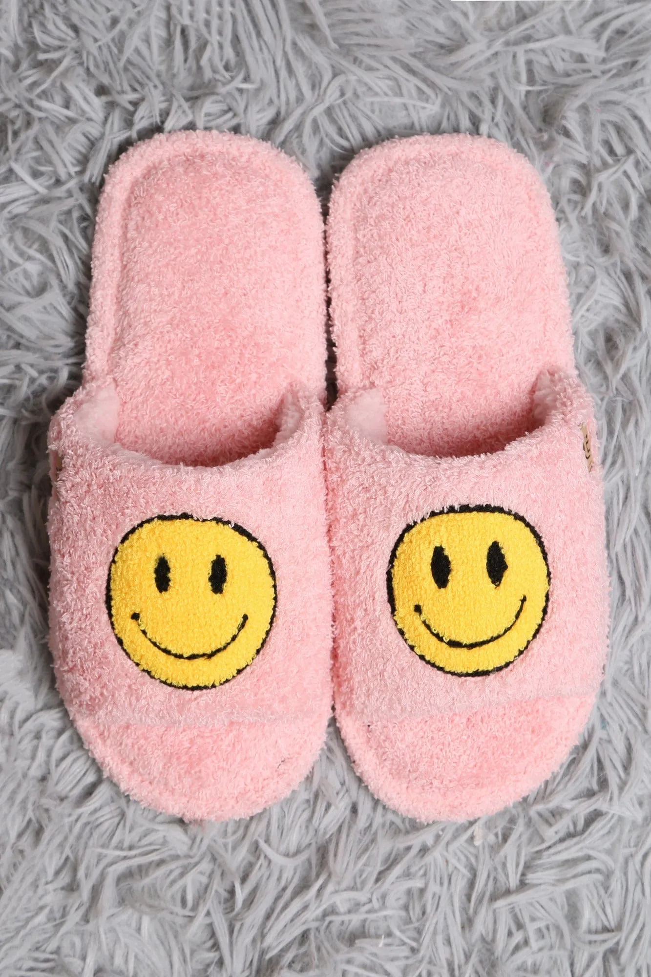 JCL6108 Super Lux Smiley Face Open Toe Slippers