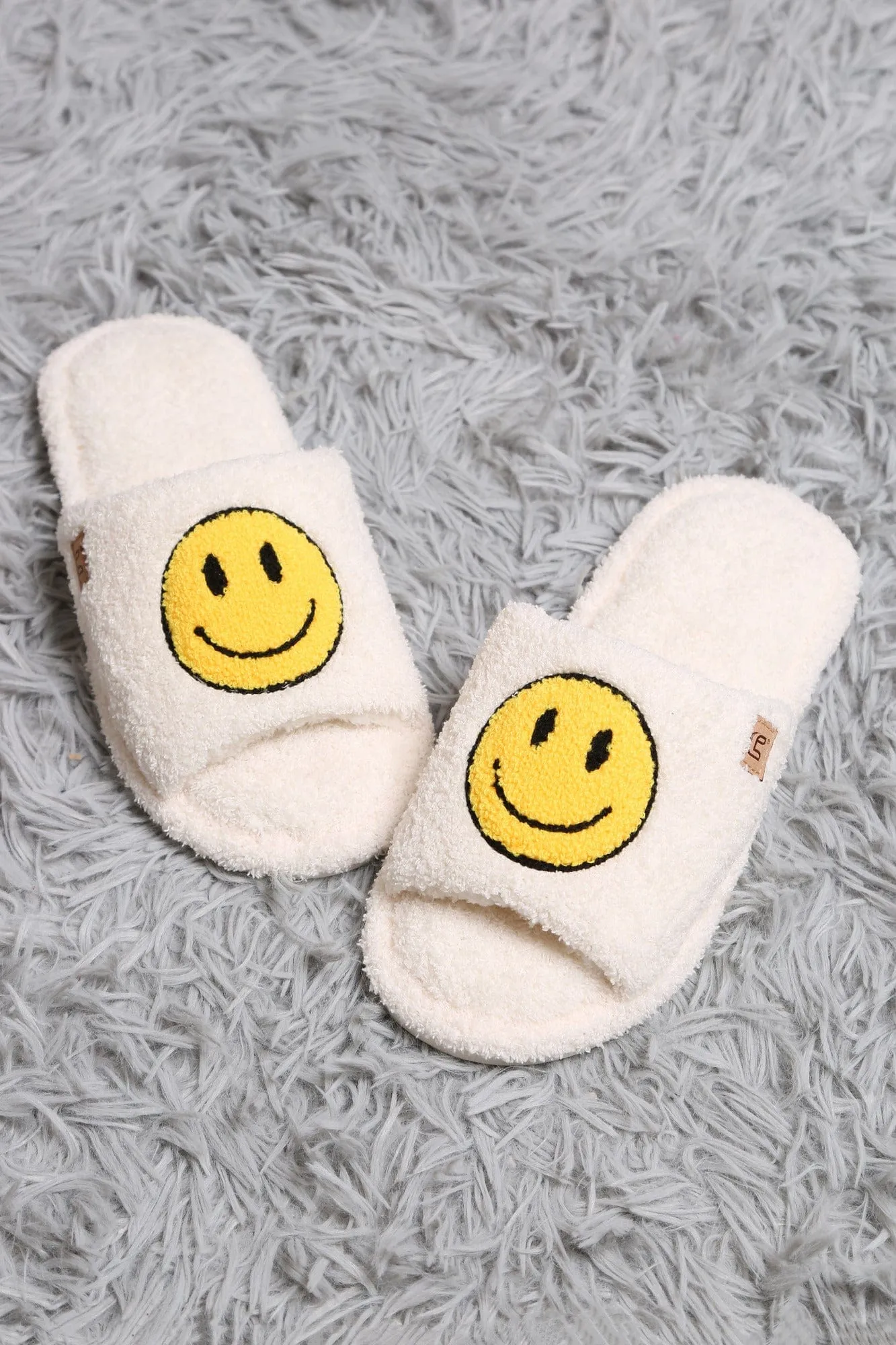 JCL6108 Super Lux Smiley Face Open Toe Slippers