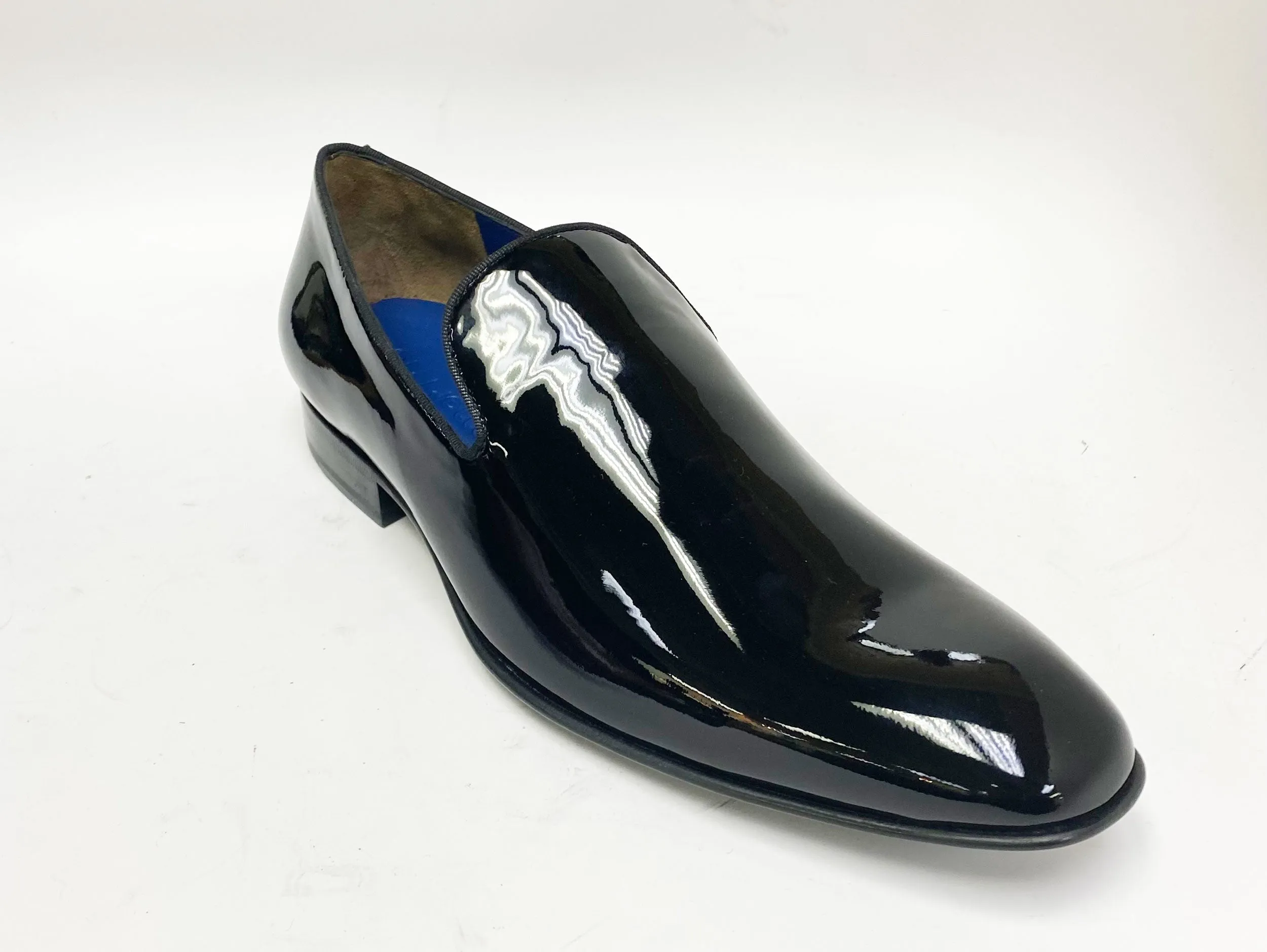 Jean Pierre Shiny Calfskin Venetian Loafer Black