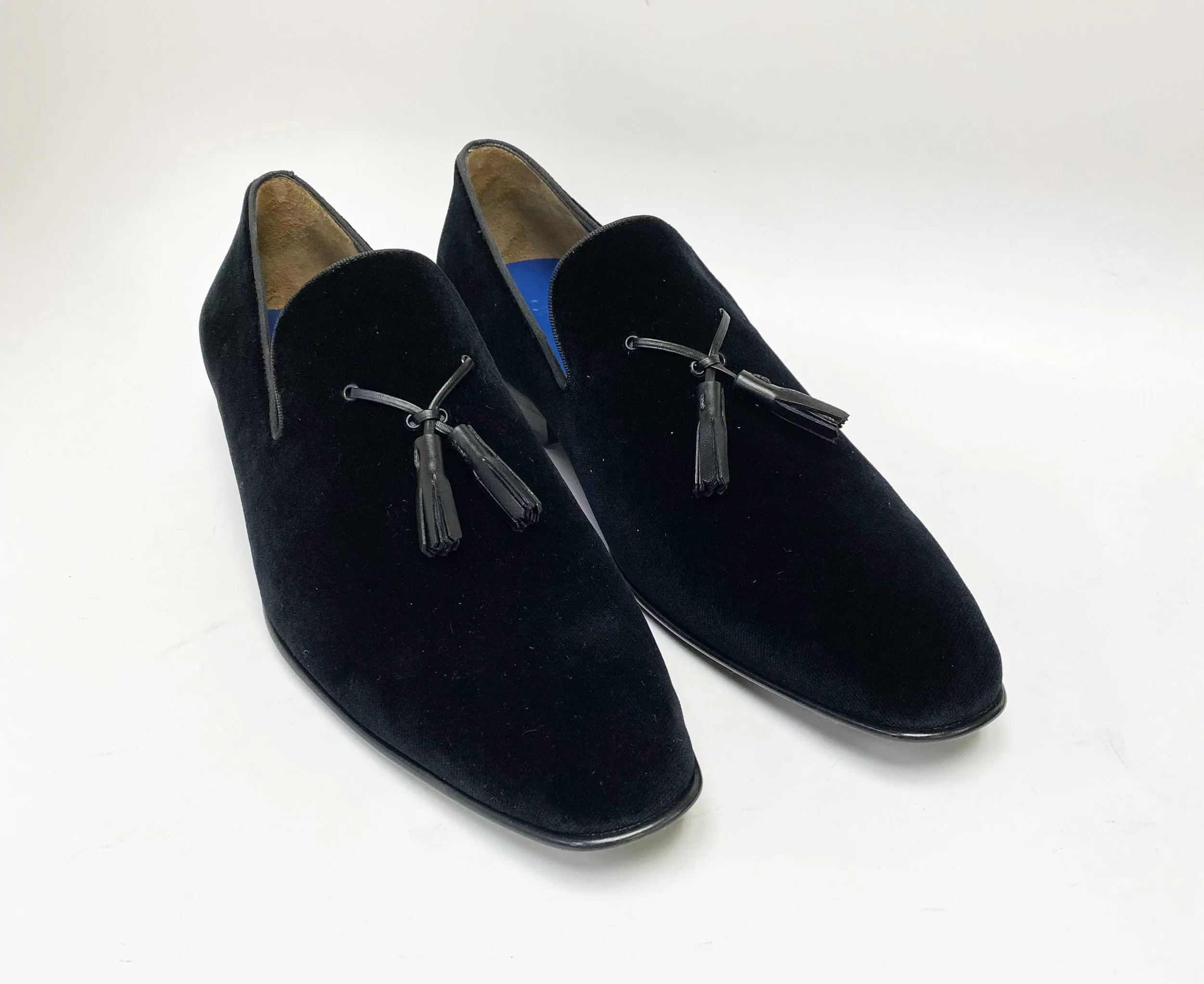 Jean Pierre Velvet Tasseled Loafer Black