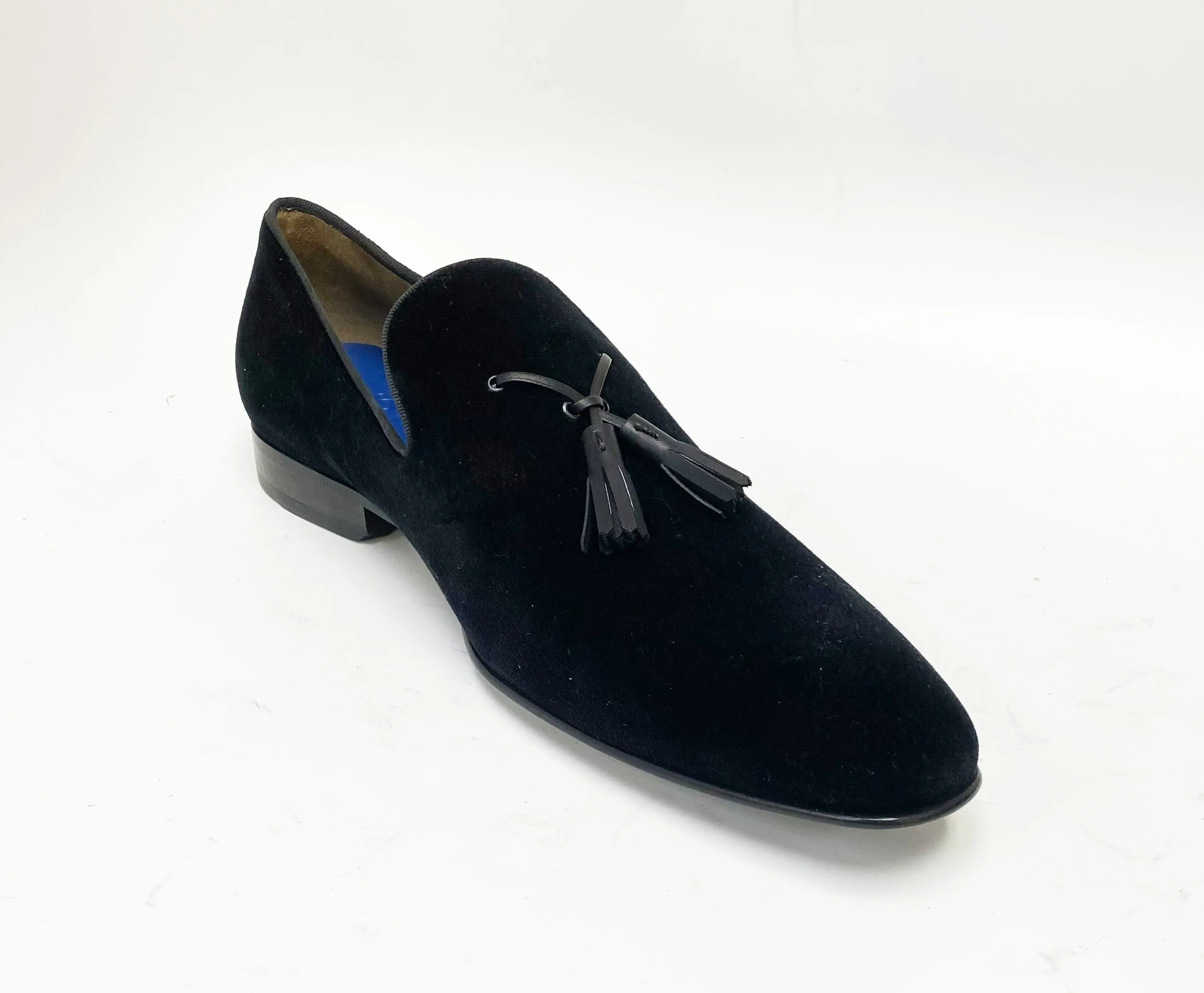 Jean Pierre Velvet Tasseled Loafer Black