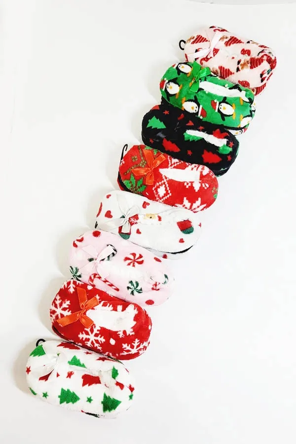 Kids Christmas Indoor Slipper Shoes