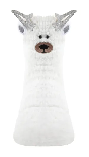 Kids Polar Bear Fuzzy Socks