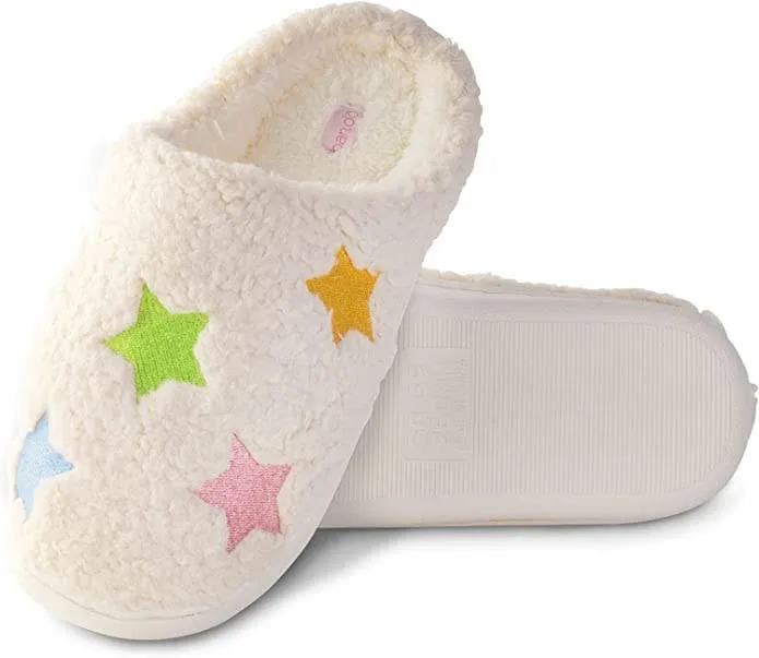 Large Cozy Stars Slippers