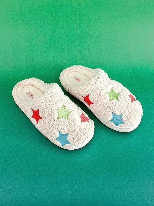 Large Cozy Stars Slippers