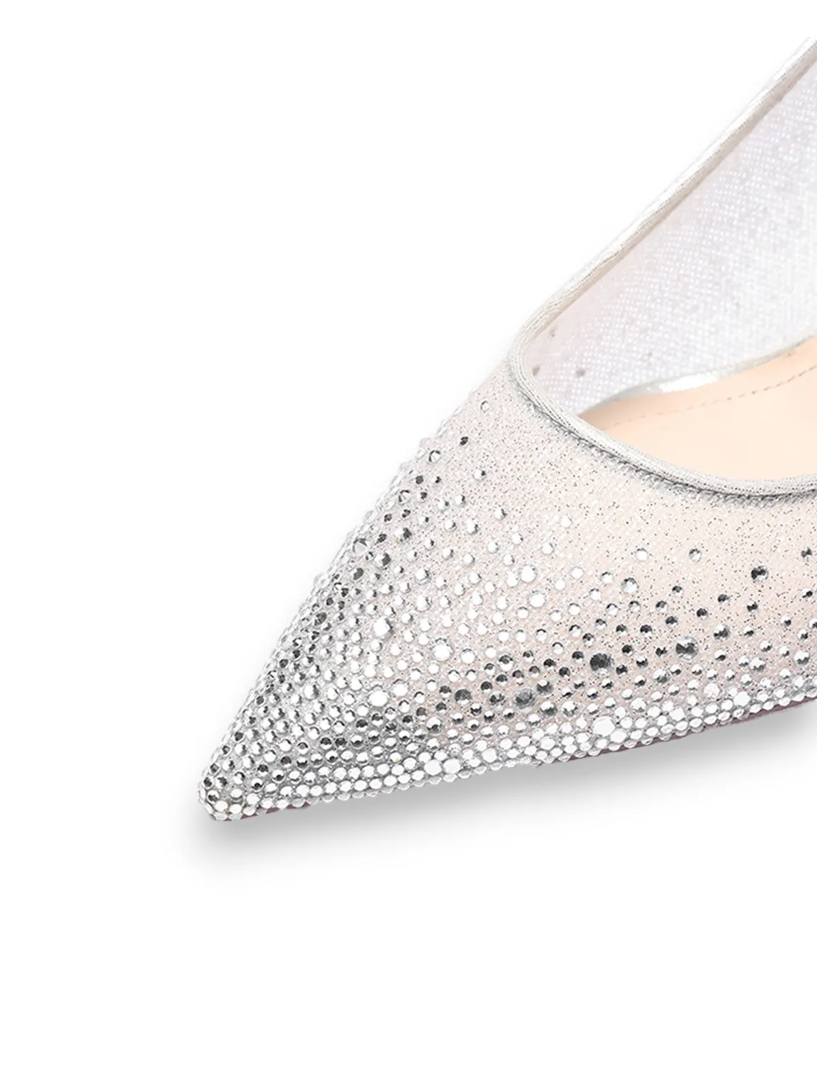 Love In Paradise Glistening Mesh Heel Pumps