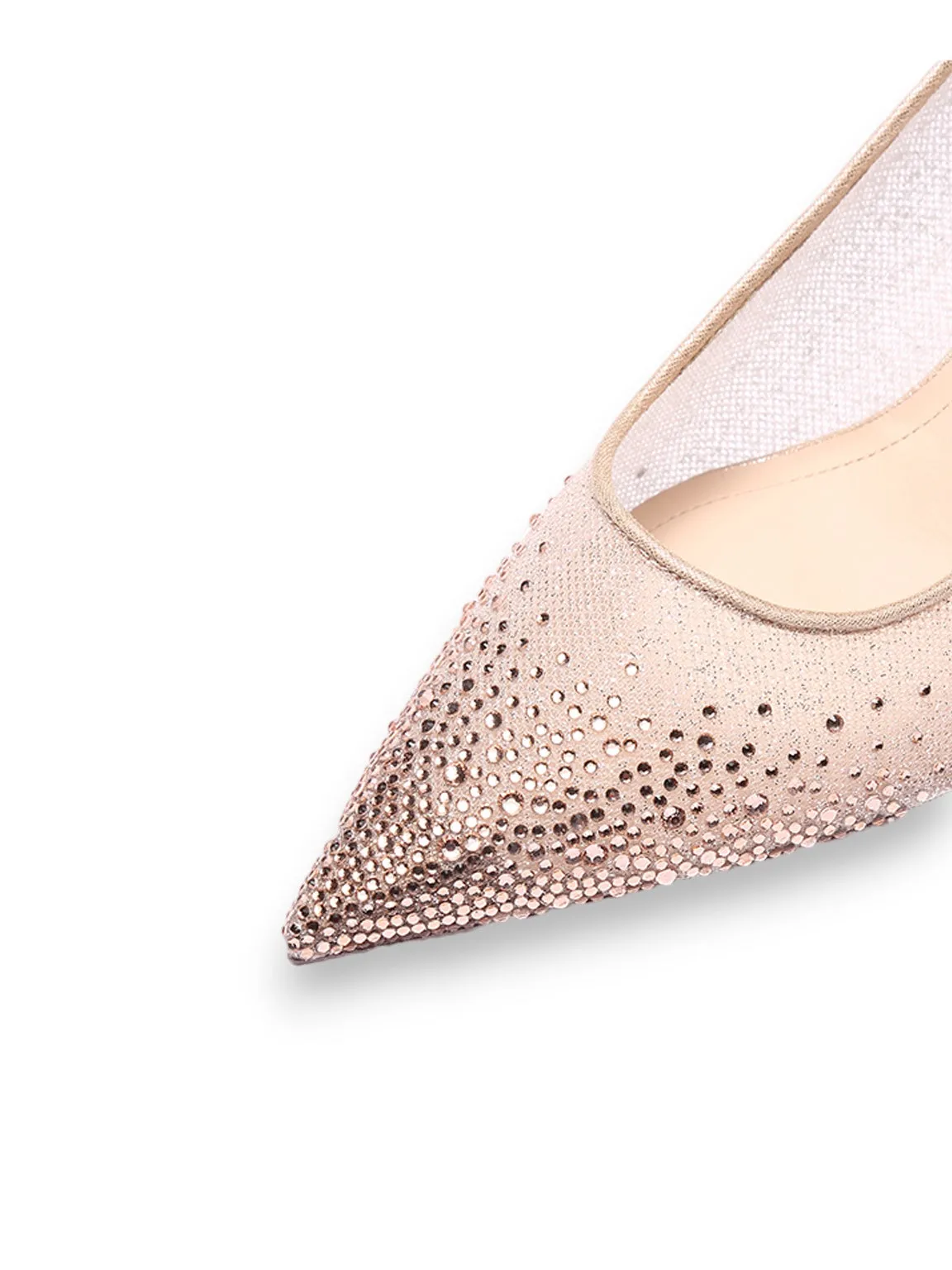 Love In Paradise Glistening Mesh Heel Pumps