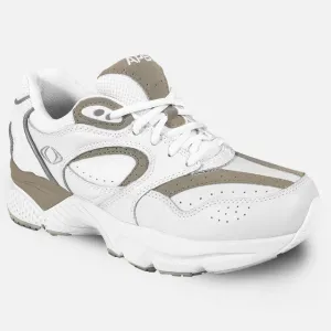 Men's Lace Walking Shoe - White/Grey