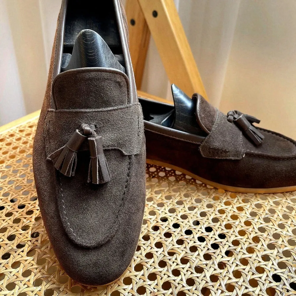 Men's Suede Tassel Loafer