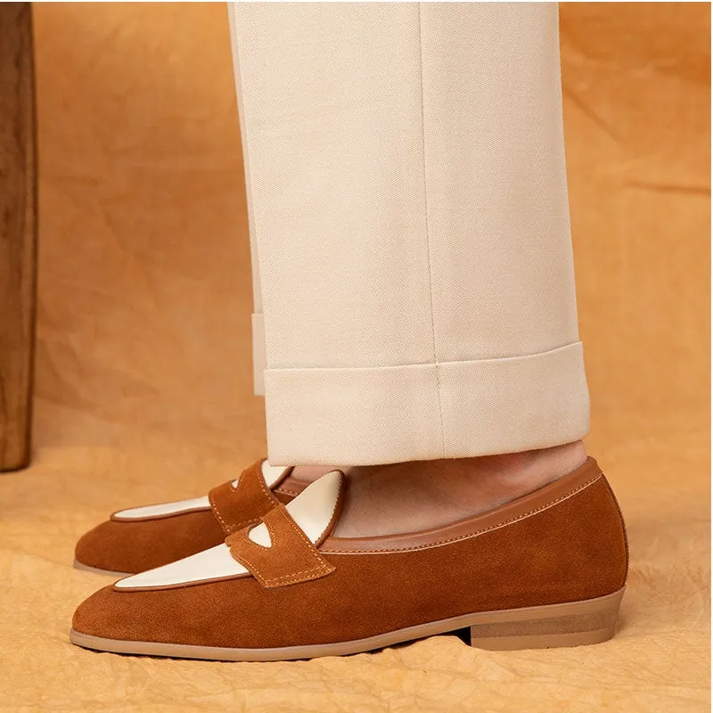 Men's Two Tone Penny Loafers