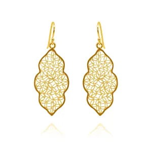 MIRANDA GOLD MEDIUM EARRINGS FILIGREE