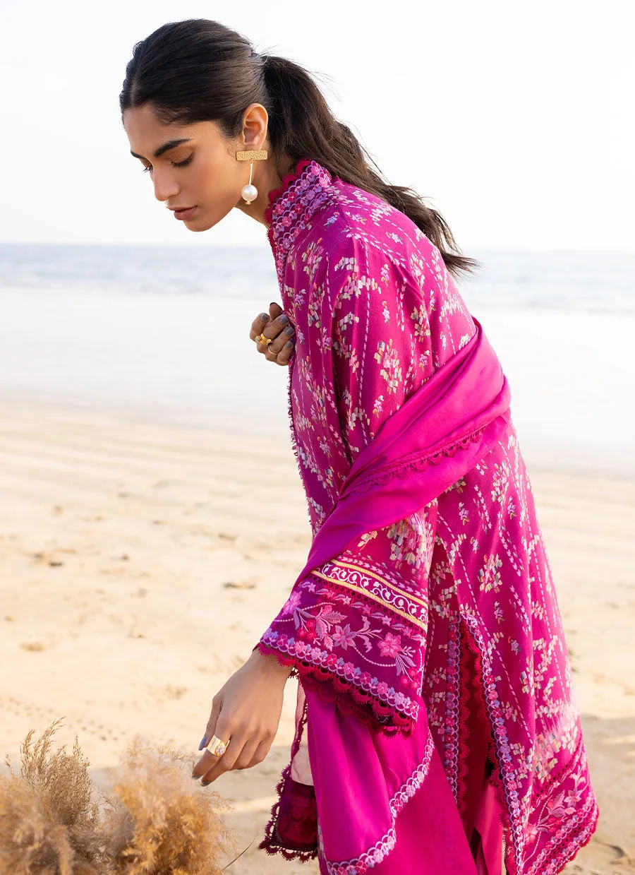 Mirri Magenta Shirt and Dupatta