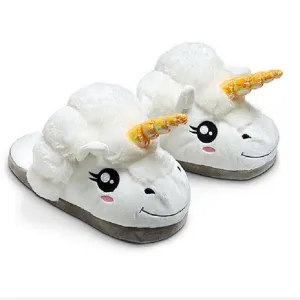 Plush Unicorn Cotton Slippers