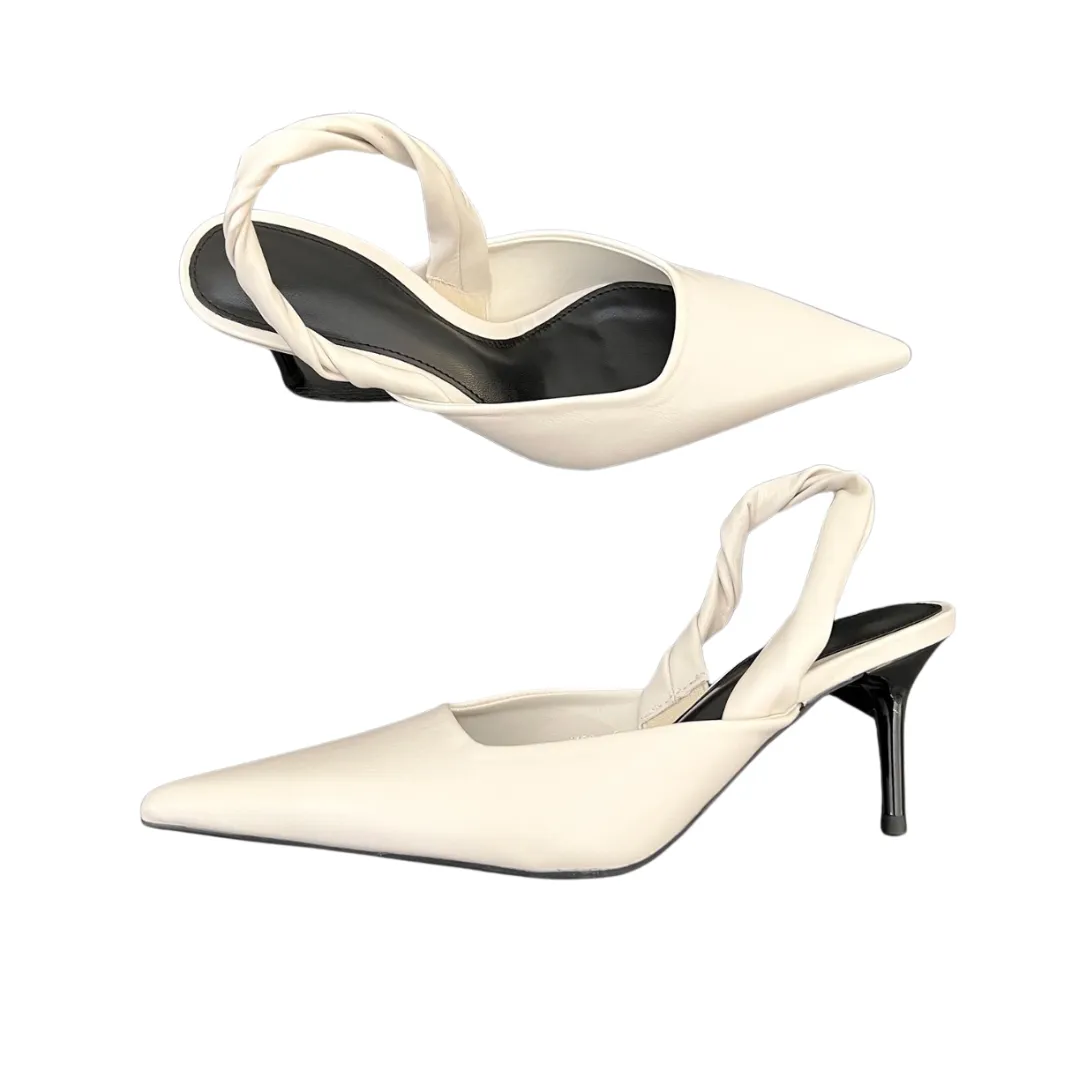 Pre Order:  Pointed Toe Slingback Stiletto Pumps