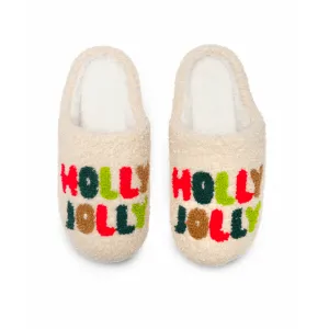 "Holly Jolly" Slippers - 2 Size Options