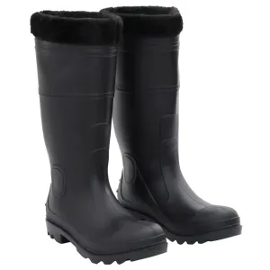 Rian Boots with Removable Socks Black Size 42 PVC