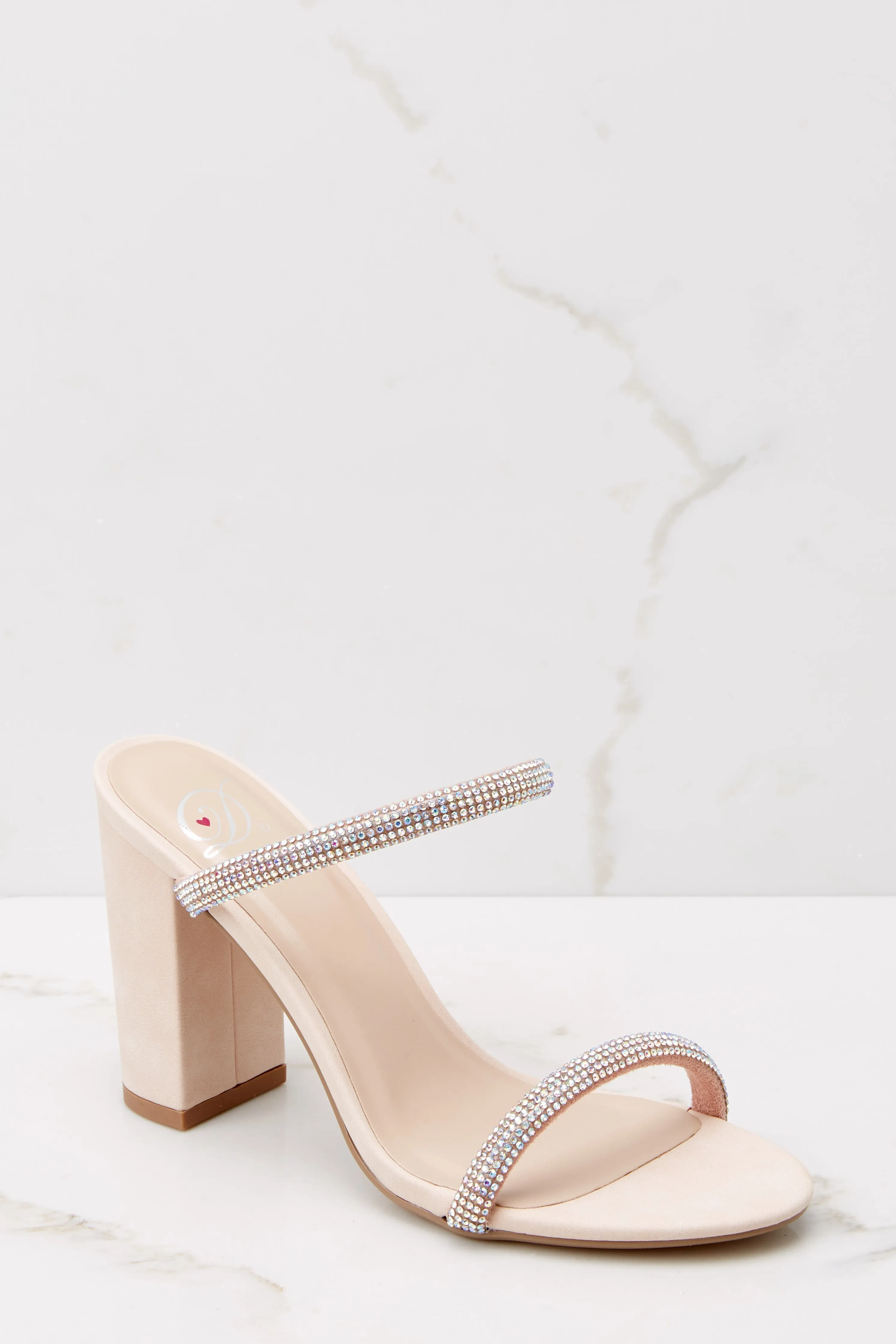 Stepping Up Beige Heels