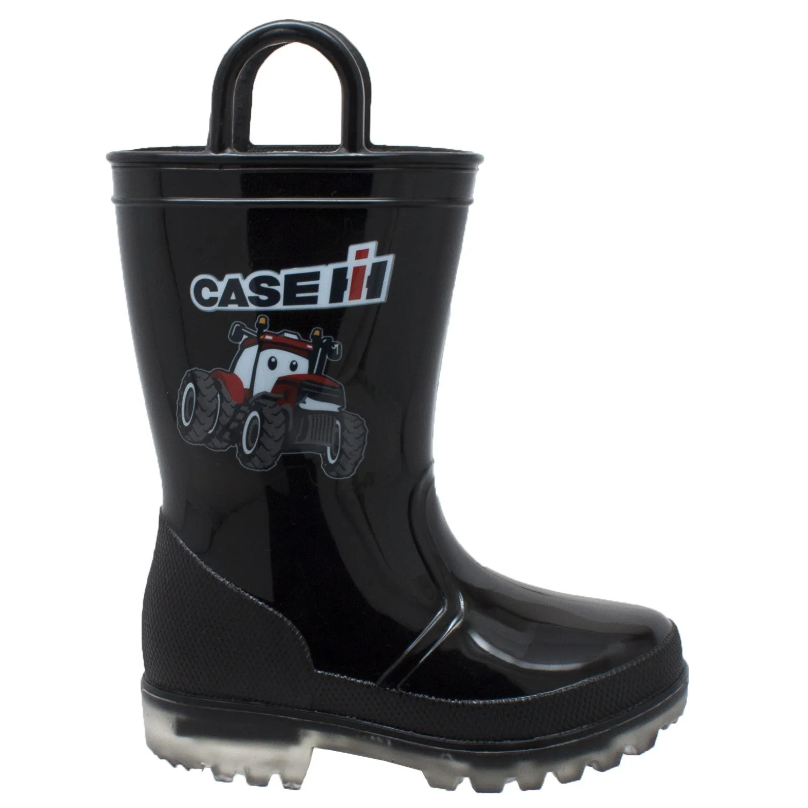 Toddler's PVC Boot with Light-Up Outsole Black - CI-5008