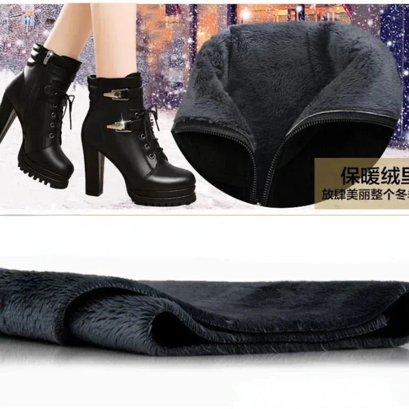 Trendy High Heel Ankle Retro Punk Boots