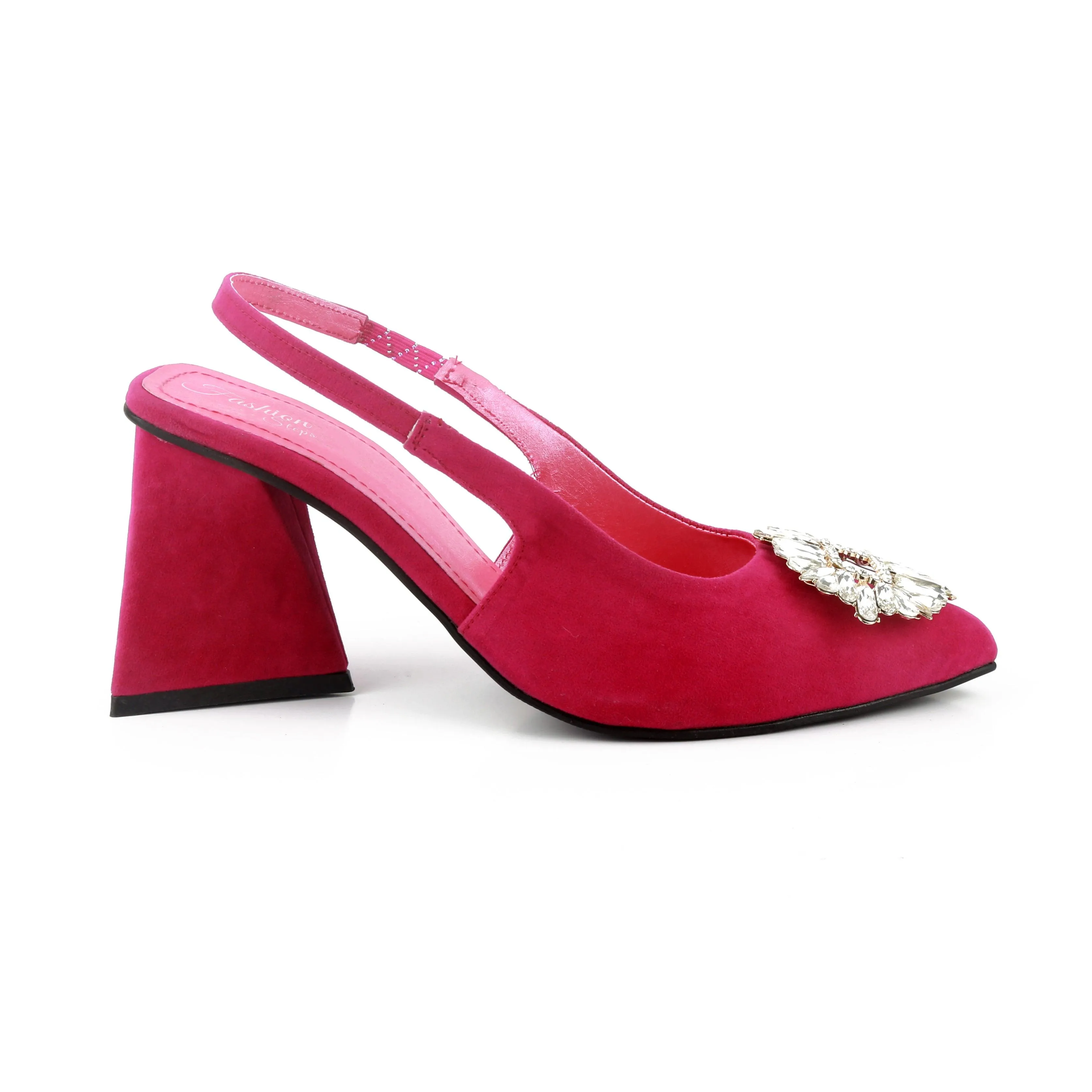 Triangle Zara Heels - (Pink)