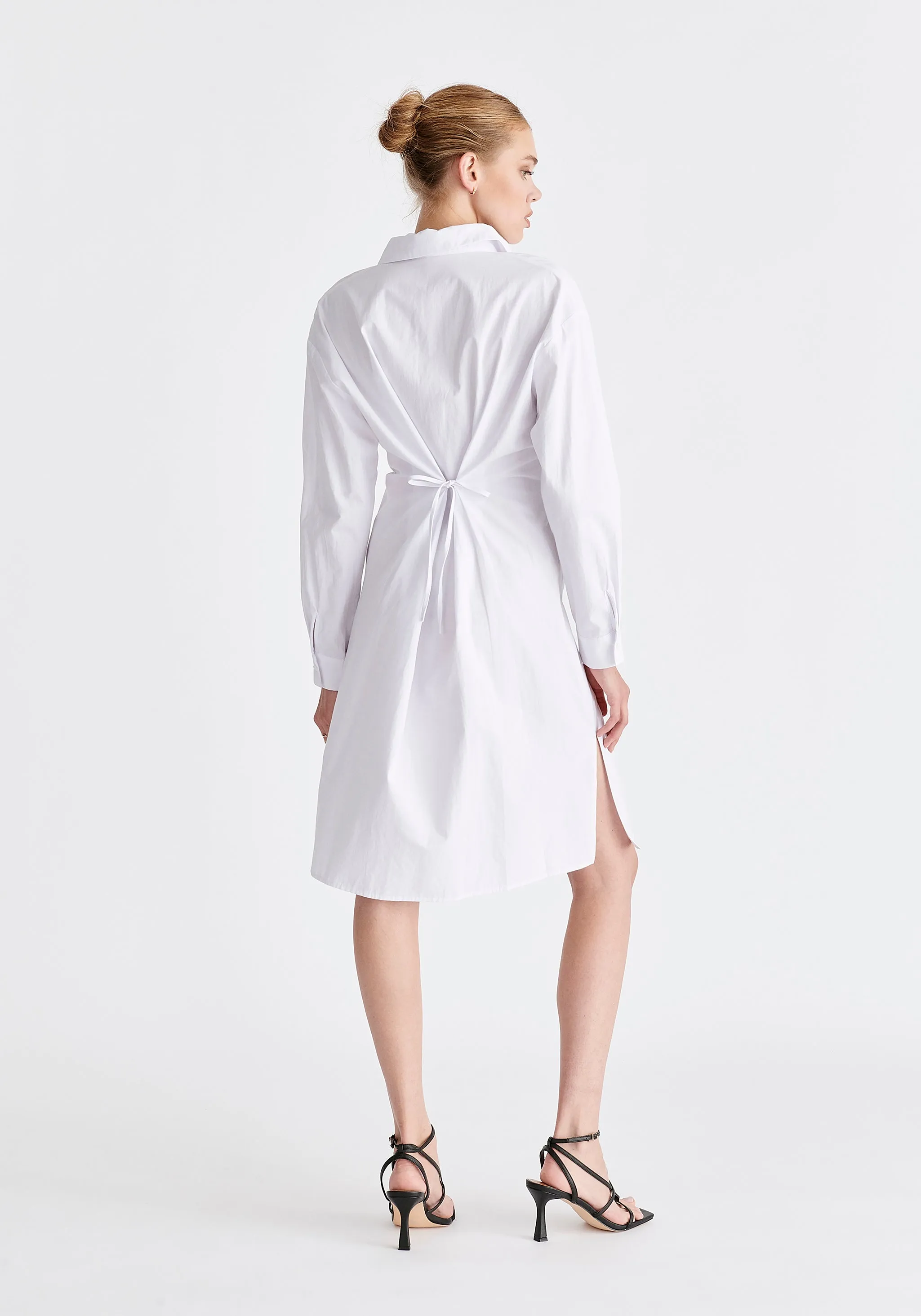 Twist Detail Shirt Dress