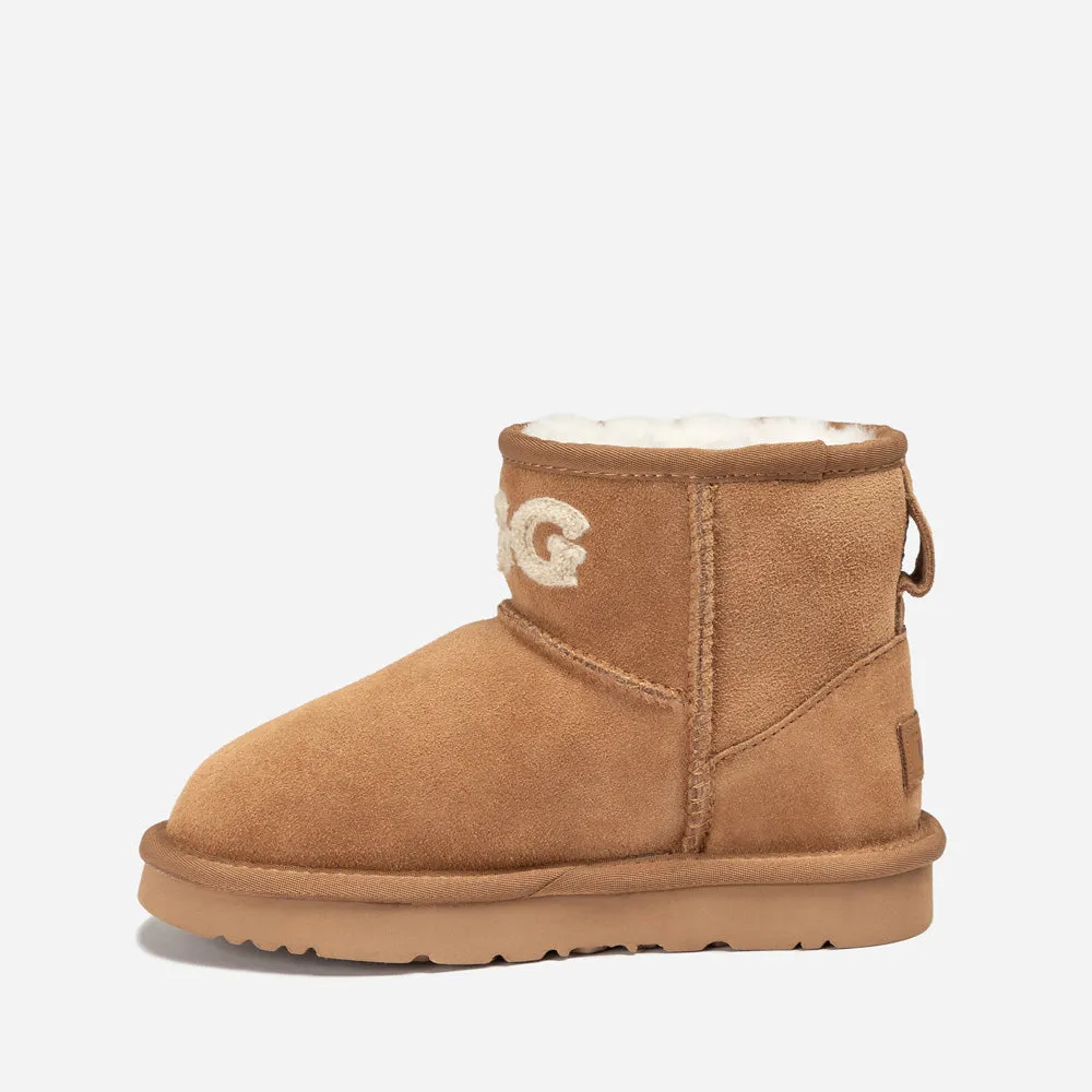 Ugg Kids Classic Knit Logo Mini Boots