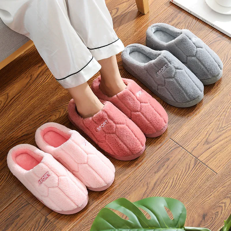 Unisex Slippers Cozy Plush House Slippers Warm Winter Slippers Indoor