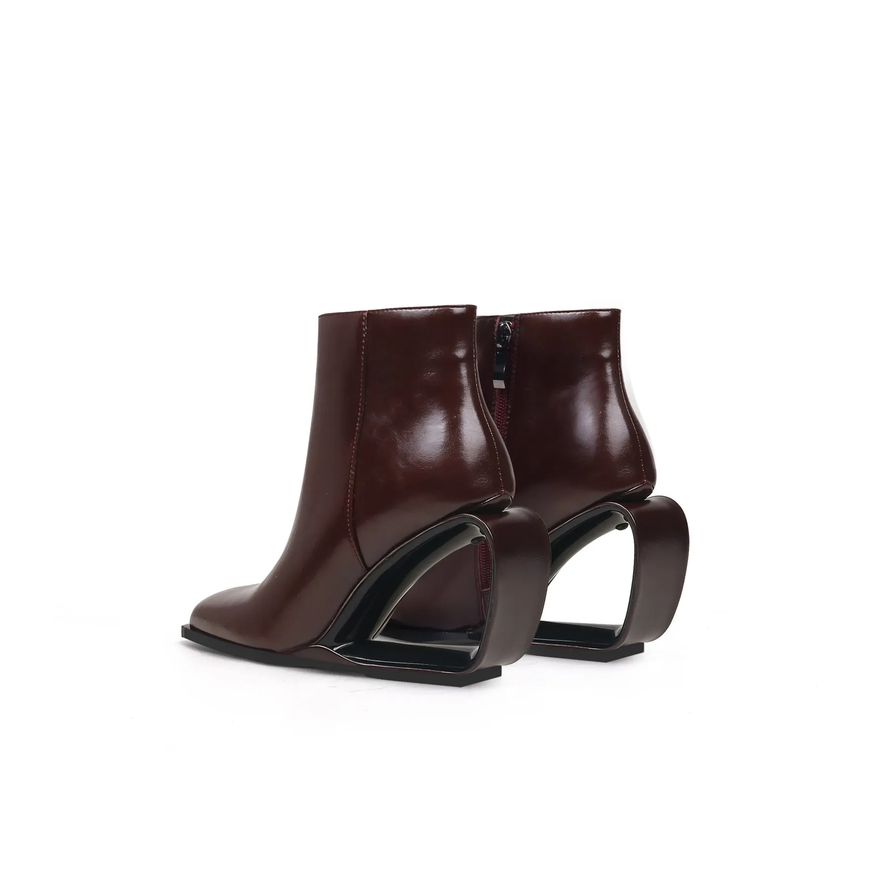 Venus Hollow Wedge Leather Boots